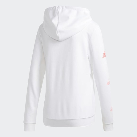 NWT $60 ADIDAS Women S AEROREADY DRY Active LOGO Sleeve Graphic Hoodie Jacket - Picture 6 of 16